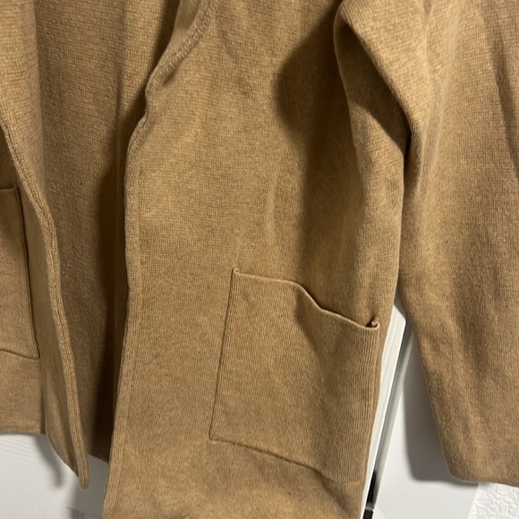 Cotton camel blazer, cardigan, size M - Picture 2 of 5